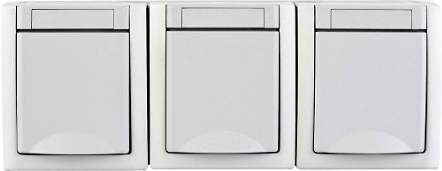 Panasonic Steckdose 3-fach waager. FR-AP weiß 90591599-DE - 90591599-DE günstig online kaufen