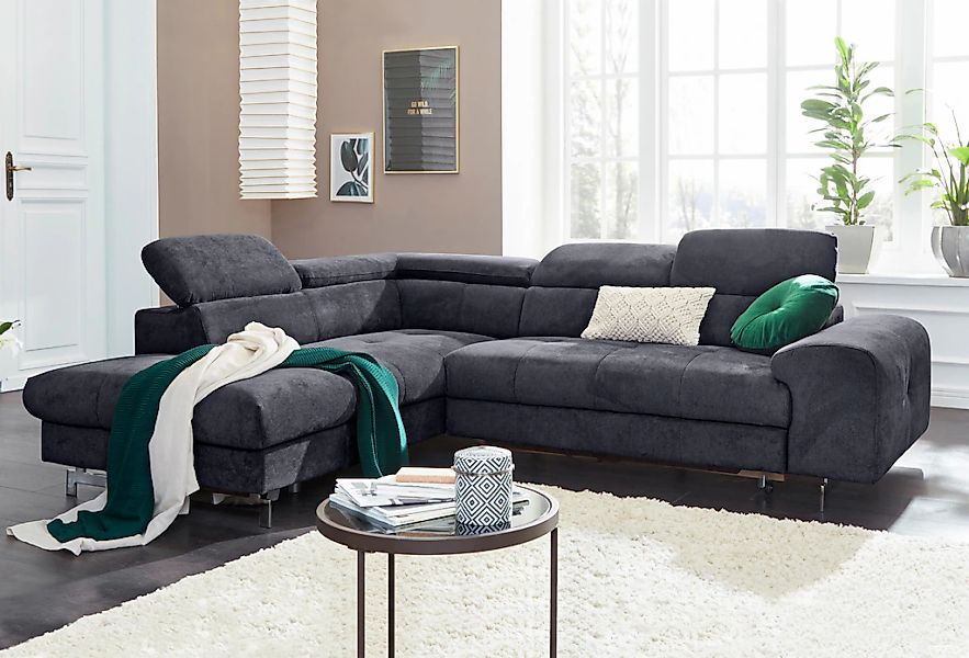 COTTA "Chef L-Form" mit Kopfteilverstellung, wahlweise mit Bettfunktion & B günstig online kaufen