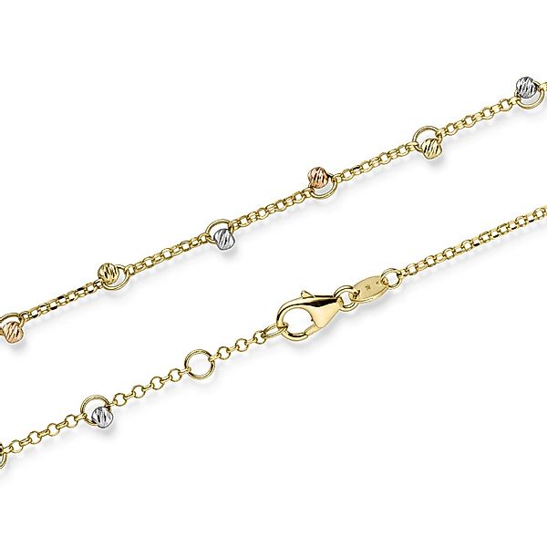 HOPLO Goldkette Goldkette Ankerkette mit Kügelchen günstig online kaufen