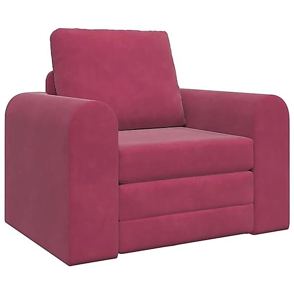 vidaXL Schlafsofa Weinrot 98 x 71 x 83 cm Samt 4106669 günstig online kaufen