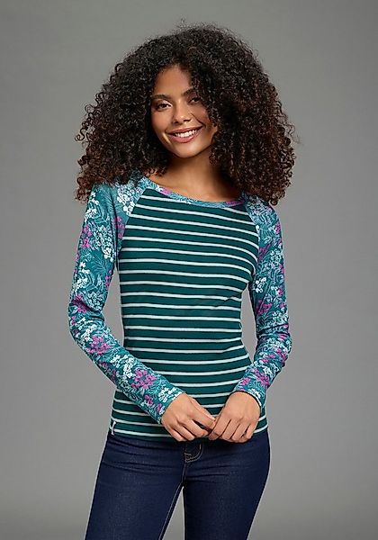 KangaROOS Langarmshirt Muster Mix günstig online kaufen