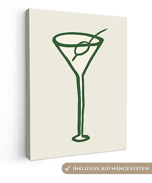OneMillionCanvasses® Leinwandbild Cocktail - Strohhalm - günstig online kaufen