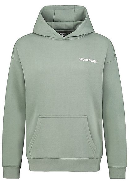 SUBLEVEL Hoodie mit Weltmotiv und Kängurutasche Sweat WORLDWIDE günstig online kaufen