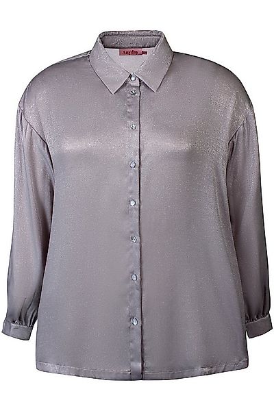 Anyday Langarmbluse Bluse Feo Anyday Silver silver Optik günstig online kaufen