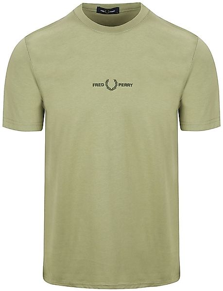 Fred Perry M4580 Embroidered Olive  - Größe L günstig online kaufen