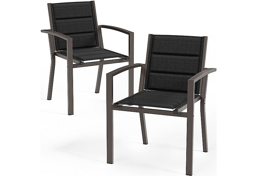 HOMALL Gartenstuhl Klappstuhl (2er Set) Aluminium Outdoor-Stuhle Belastbark günstig online kaufen