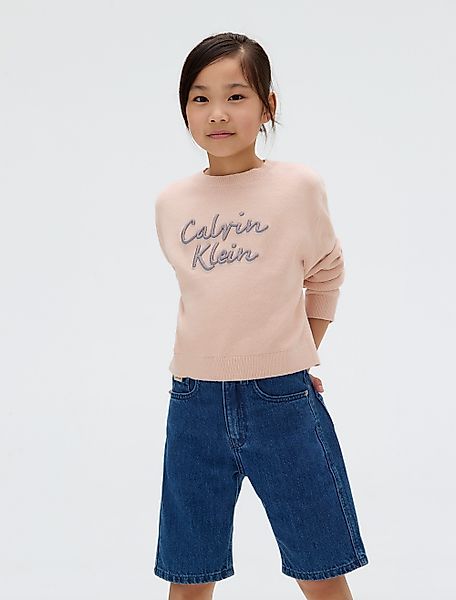 Calvin Klein Jeans Rundhalspullover LOGO METALLIC günstig online kaufen