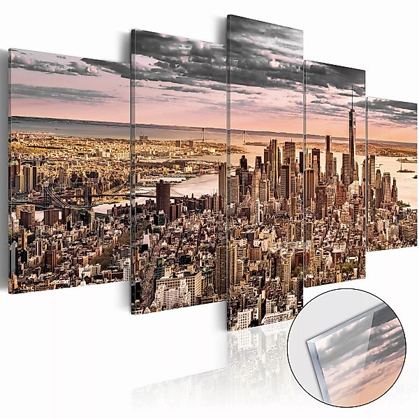 Acrylglasbild - New York City: Morning Sky [glass] günstig online kaufen