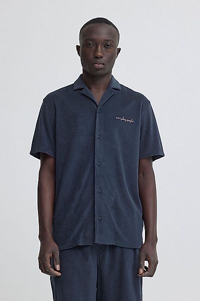 Blend Kurzarmhemd BHBasti Modernes Frottee-Hemd mit Stickerei günstig online kaufen