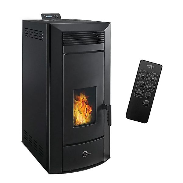 Sannover Hydraulischer Pelletofen Anita 21 kW Schwarz günstig online kaufen