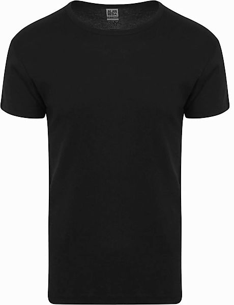 Alan Red Organic T-Shirt O-Ausschnitt Schwarz 2er-Pack - Größe XXL günstig online kaufen