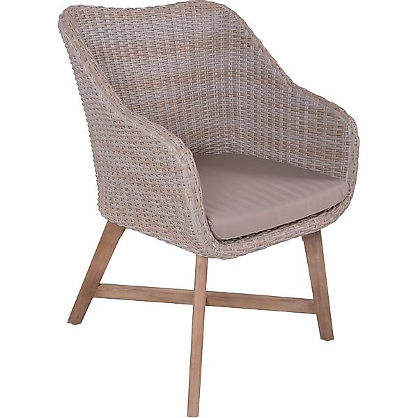 Garden Pleasure Gartenlounge-Sessel »OAKLAND«, (Set, 4 St.), inkl. Auflagen günstig online kaufen