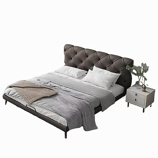 JVmoebel Bett Betten 180x200cm Schlaf Zimmer Textil Stoff Bett Chesterfield günstig online kaufen