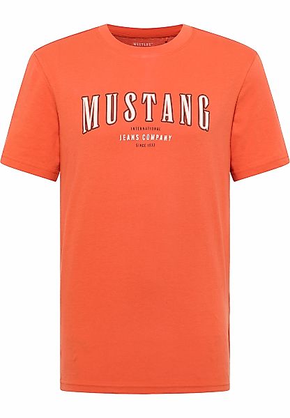 MUSTANG Kurzarmshirt "Style Austin", mit Logo-Print günstig online kaufen