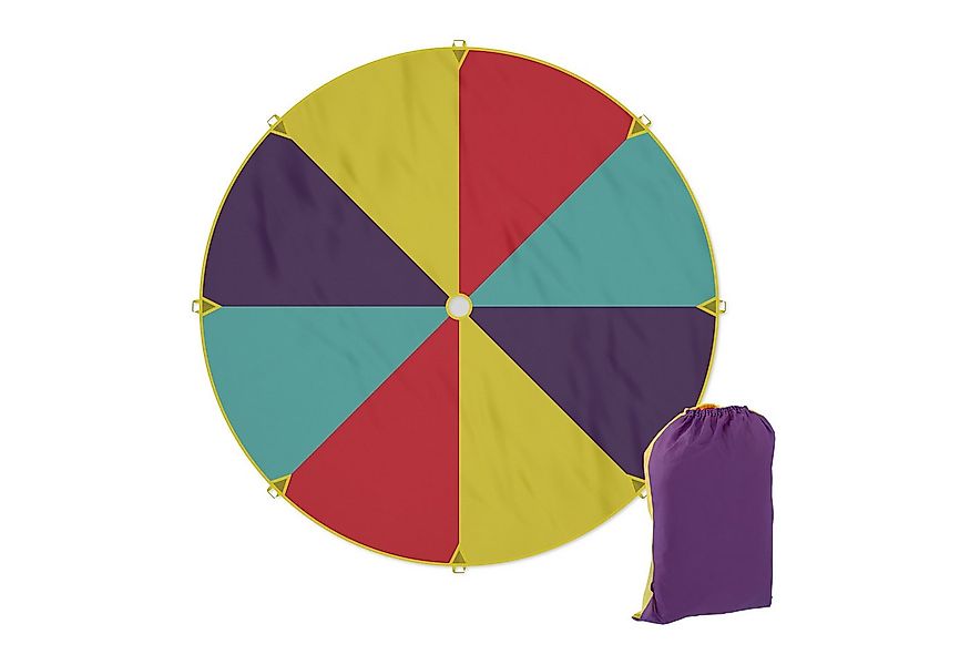 relaxdays Spielzeug-Gartenset Schwungtuch Ø 350 cm, (1-tlg) günstig online kaufen