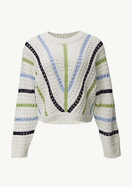 comma casual identity Langarmshirt Cropped-Strickpullover mit günstig online kaufen