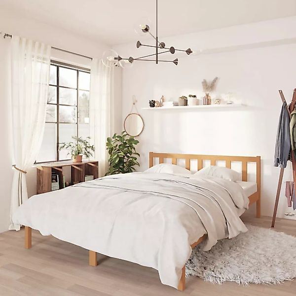 Massivholzbett Honigbraun Kiefer 120x190 Cm Uk Small Double günstig online kaufen