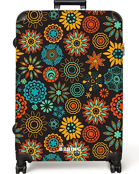 NoBoringSuitcases.com© Hartschalen-Trolley Boho - Blumen - günstig online kaufen