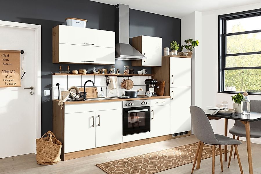 KOCHSTATION Küchenzeile »KS-Colmar«, mit E-Geräten, Breite 270 cm günstig online kaufen