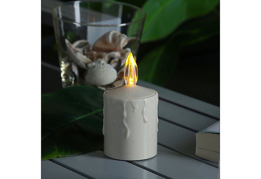 MARELIDA LED-Kerze Grabkerze Grablicht für Laternen H: 11,5cm Sensor bis 50 günstig online kaufen