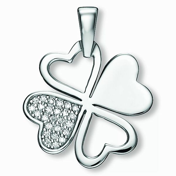 ONE ELEMENT Kettenanhänger Zirkonia Kleeblatt Anhänger günstig online kaufen