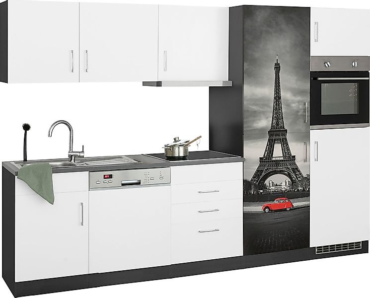 KOCHSTATION Küchenzeile "KS-Paris", mit E-Geräten, Breite 290 cm, wahlweise günstig online kaufen