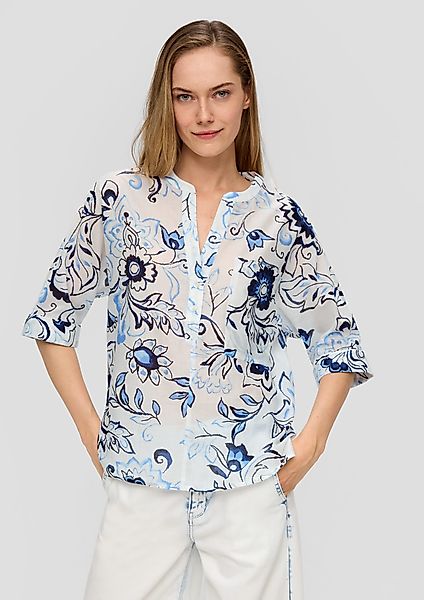 s.Oliver Kurzarmbluse Baumwollbluse mit Fledermausärmeln und günstig online kaufen