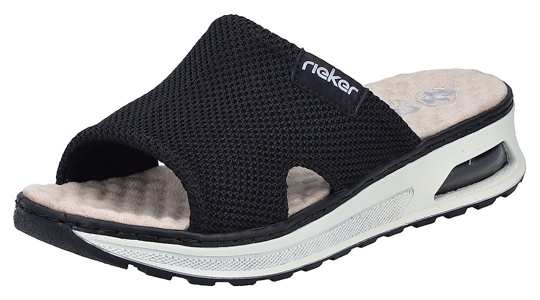 Rieker Pantolette Sommerschuh, Hausschuh, Schlappen, Keilabsatz, günstig online kaufen