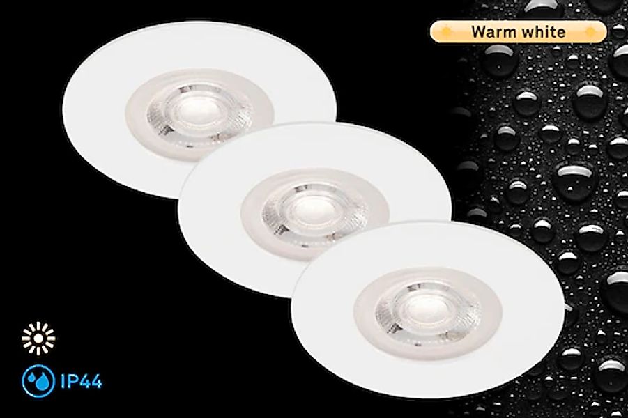 Briloner Leuchten LED Einbauleuchte »KULANA«, 3er-Set, Schutzart IP44, LED günstig online kaufen