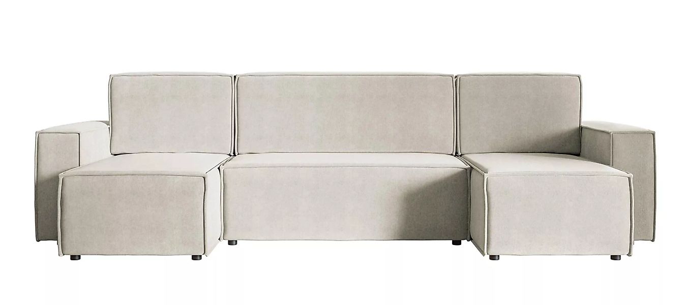 NADUVI Collection | U-förmiges Sofa Crusado mit Schlaffunktion Chenille günstig online kaufen