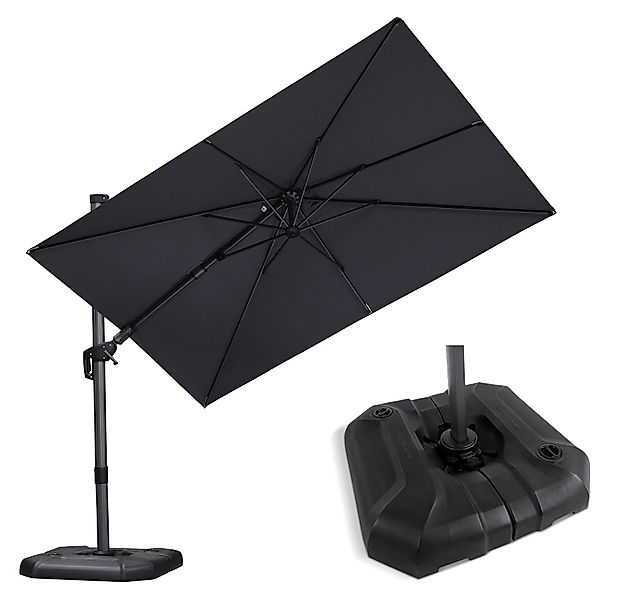 PURPLE LEAF Ampelschirm Quadratischer, Neigbarer Sonnenschirm günstig online kaufen