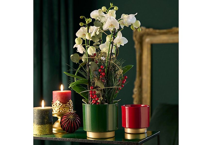 matches21 HOME & HOBBY Blumentopf Blumentöpfe 2er Set aus Keramik in Ø 10,5 günstig online kaufen