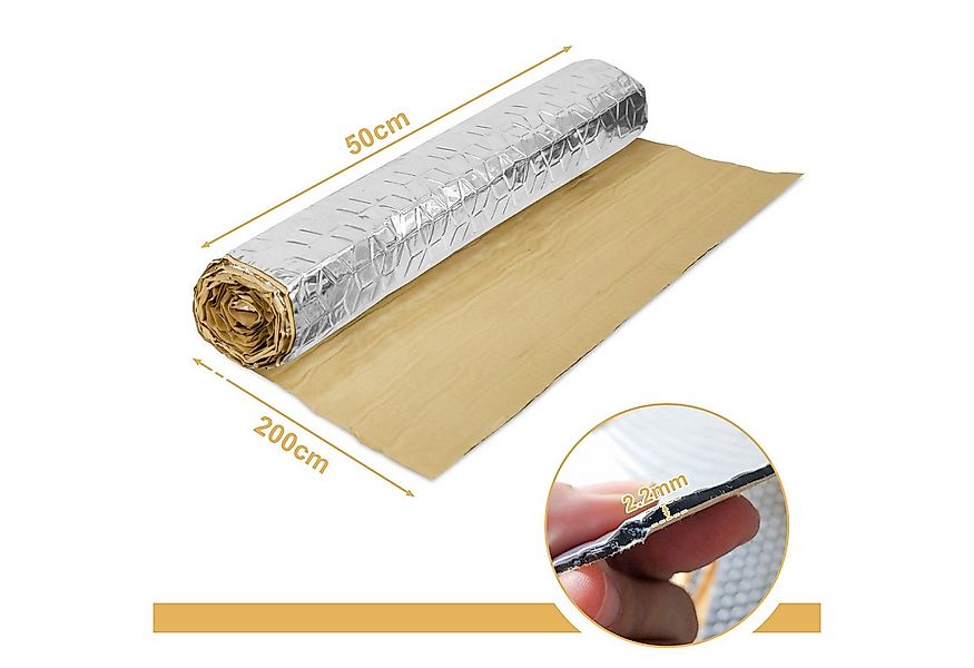 Clanmacy Dämmplatte 200x50cm Dämmmatte Selbstklebend Matte Schalldämmung An günstig online kaufen