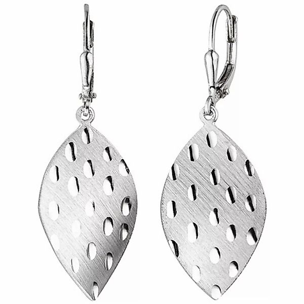 SIGO Ohrhänger 925 Sterling Silber mattiert Ohrringe Boutons Silberohrringe günstig online kaufen