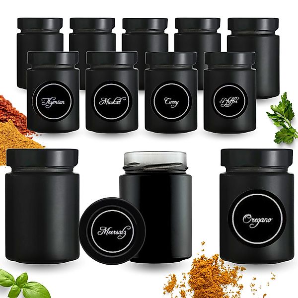 mikken Gewürzbehälter 12 Gewürzgläser 190 ml günstig online kaufen