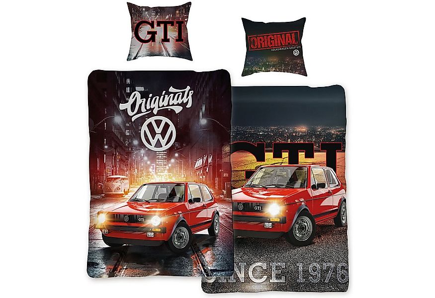 BERONAGE Wendebettwäsche VW Volkswagen Golf GTI 088 Bettwäsche Linon / Renf günstig online kaufen