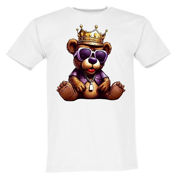 Banco T-Shirt Herren Gangster Bär Krone Streetwear Outdoor Sommershirt Größ günstig online kaufen