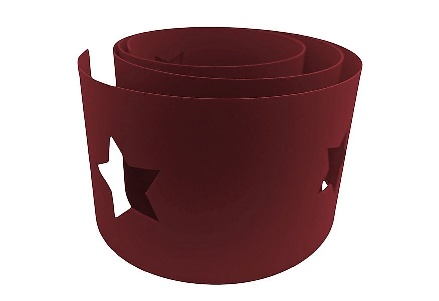 zaunzu Sichtschutzstreifen PREMIUM Weihnachten STERNE Bordeauxrot, (1x Einz günstig online kaufen