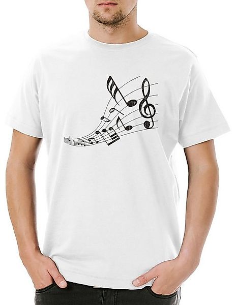 Urban Backwoods Print-Shirt Urban Backwoods Music Notes Herren T-Shirt (1-t günstig online kaufen