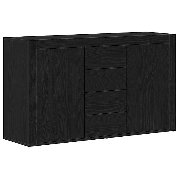vidaXL Sideboard Schwarz Eichen-Optik 120 x 36 x 69 cm Holzwerkstoff 333386 günstig online kaufen