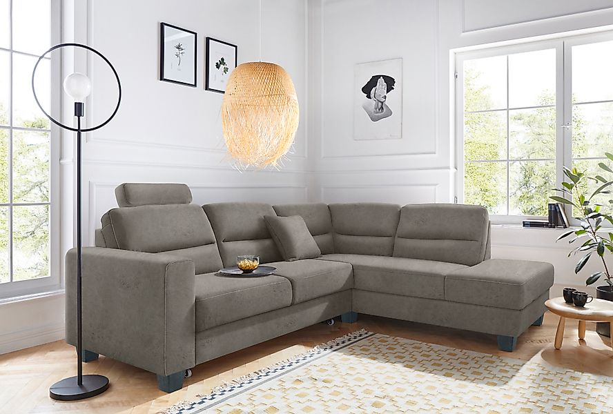 TRENDMANUFAKTUR Ecksofa »Chamber, zeitlos & elegant, bequem, L-Form«, inklu günstig online kaufen