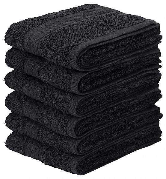 my home Gästehandtücher "Juna, als Set und Serie erhältlich, 6 Gästetücher, günstig online kaufen