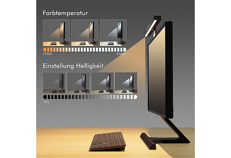 LMaxhome LED Lichtleiste RGB Smart Computer Monitor Schreibtischlampe USB B günstig online kaufen