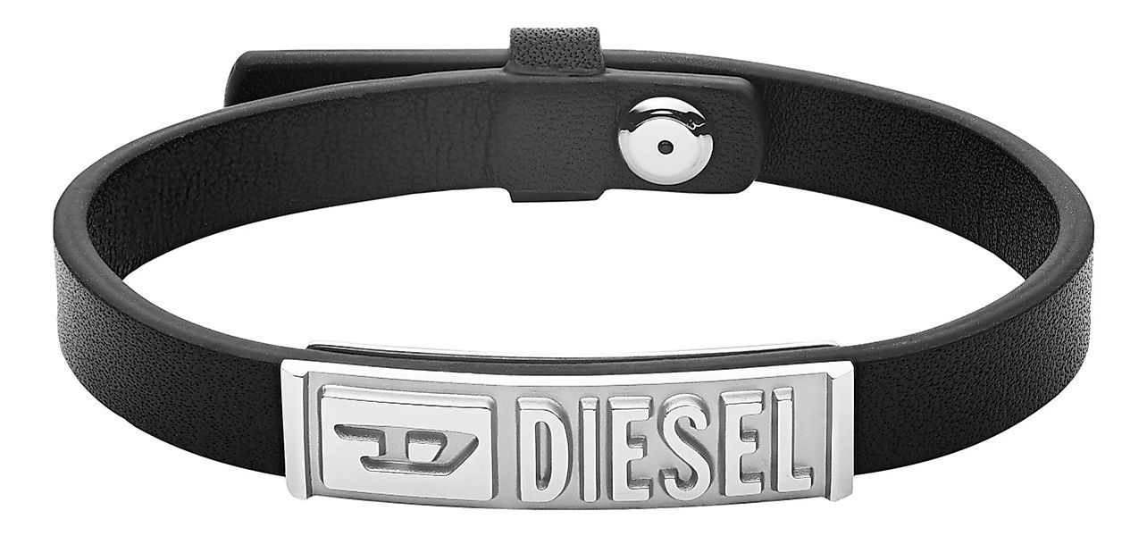 Diesel LEATHER/STEEL DX1226040 Herrenarmband günstig online kaufen
