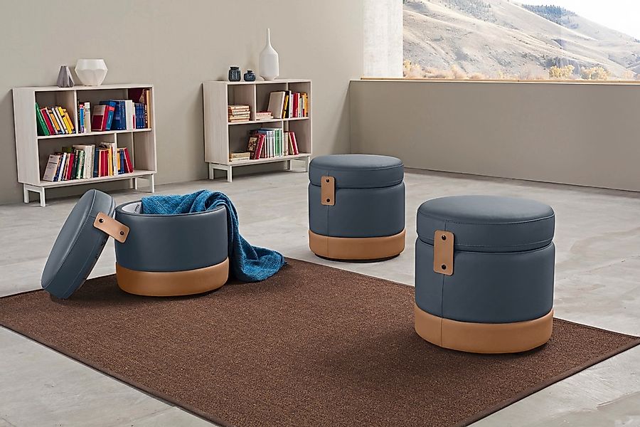 Egoitaliano Hocker "Tonder, Designhocker als Blickfang mit tollen Details", günstig online kaufen