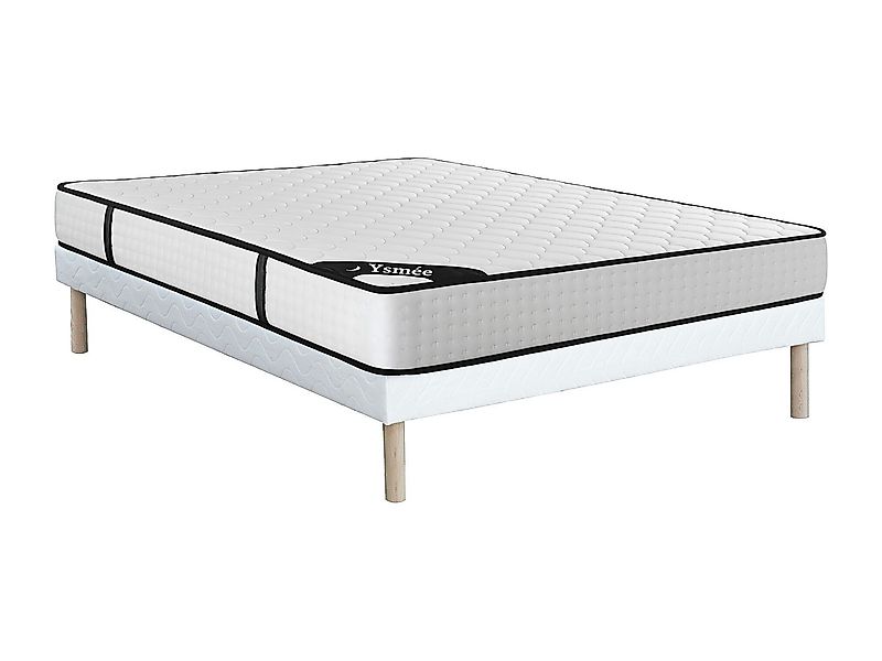 Bett-Set 160 x 200 cm, Polsterbett + Matratze 7-Zonen-Taschenfederkern & Me günstig online kaufen