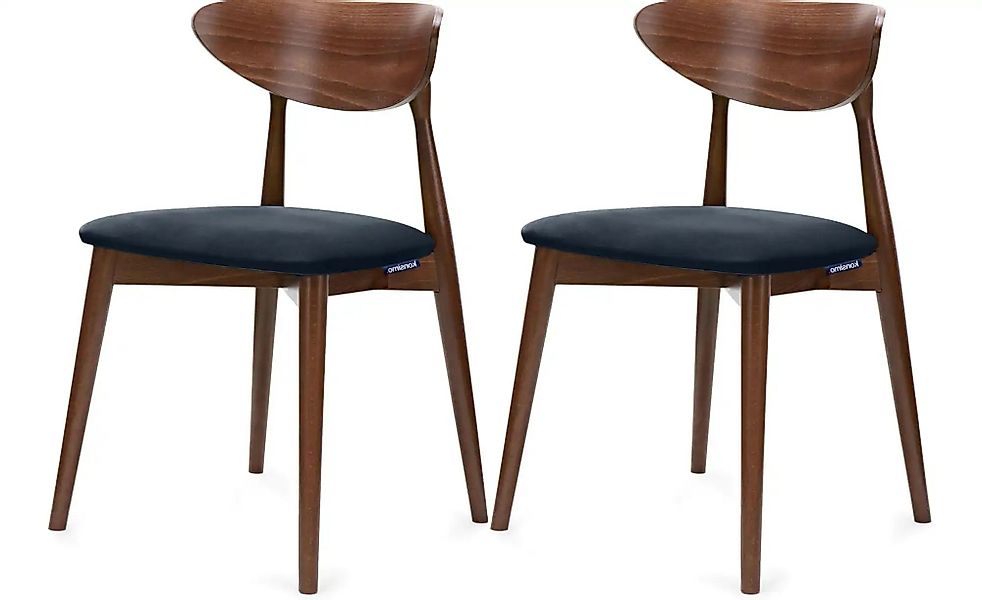 KONSIMO Esszimmerstuhl 2er-Set   ¦ blau ¦ Maße (cm): B: 47 H: 79 Stühle > P günstig online kaufen
