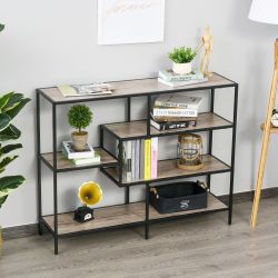 HOMCOM Bücherregal Standregal im industriellen Stil günstig online kaufen