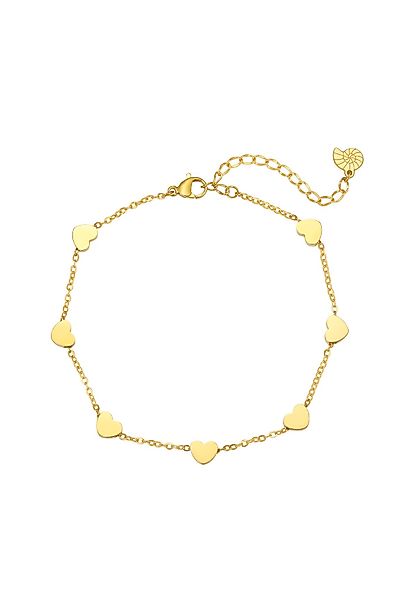 Hey Happiness Fußkette Herz Damen, vergoldet günstig online kaufen