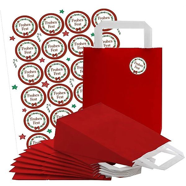 Logbuch-Verlag Dekofigur Rote Papiertüte mit Henkel günstig online kaufen